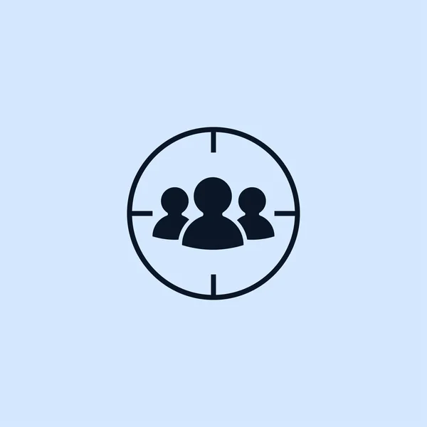 AUDIENCE CIBLE ICON — Image vectorielle