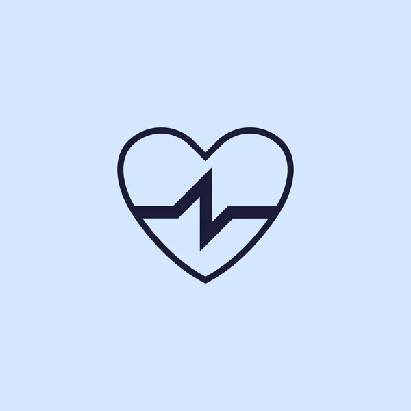 Heart line icon — Stock Vector