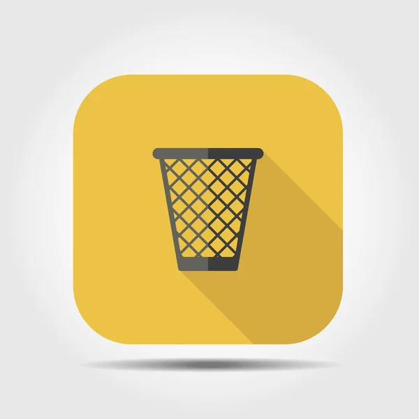 Ilustração do ícone do lixo — Vetor de Stock