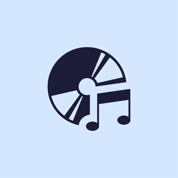 Musik CD-ikonen — Stock vektor