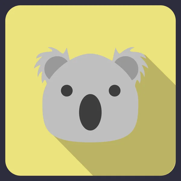 Koala icono plano — Archivo Imágenes Vectoriales