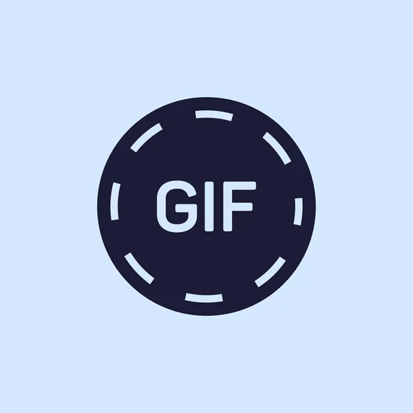 Gif-Animationstaste — Stockvektor