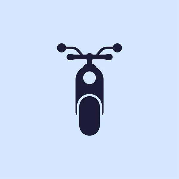 Motosiklet düz simgesi — Stok Vektör