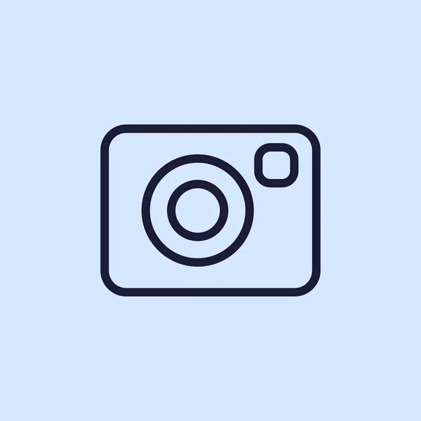 Camera line icon — Stock Vector