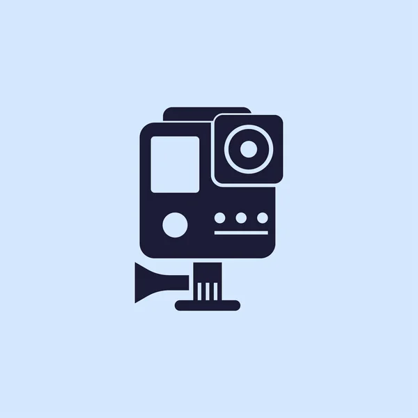 Action camera flat icon — Stock Vector