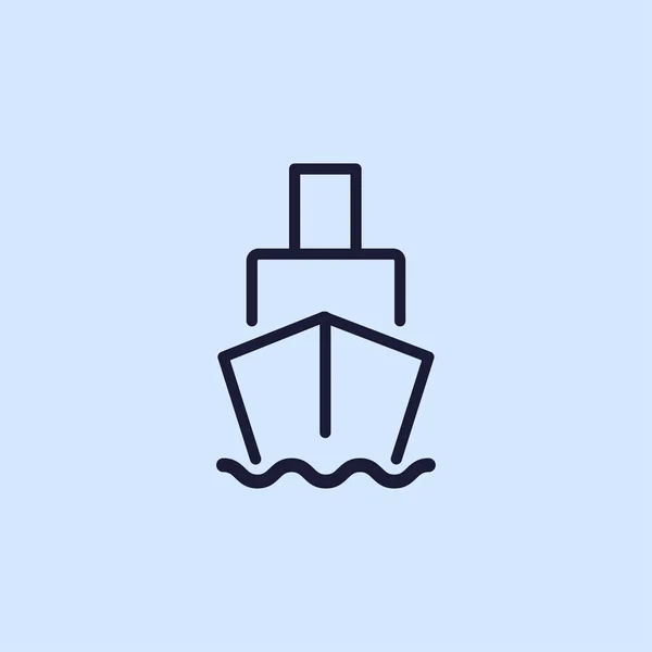 Fartyget ikon illustration — Stock vektor