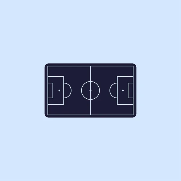 Stade de football icône plate — Image vectorielle