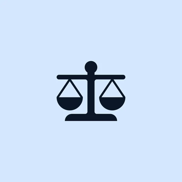 Domaren skalor ikonen — Stock vektor