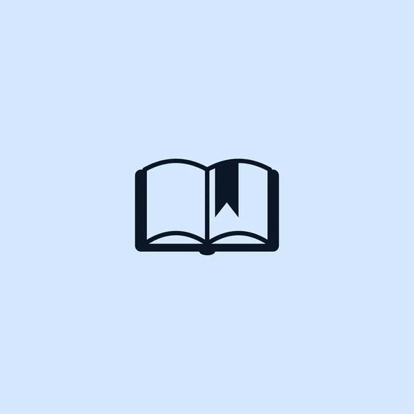 Bok med bokmärke ikon — Stock vektor