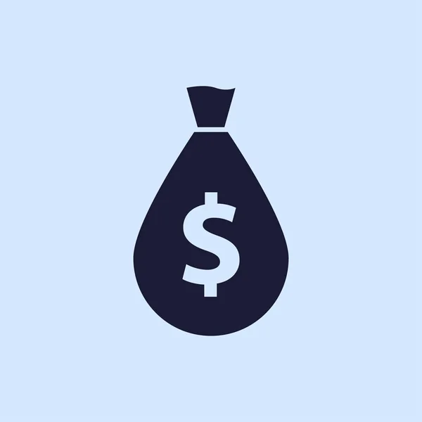 Icono de bolsa de dinero — Vector de stock