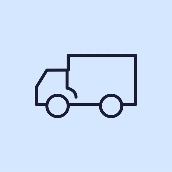 Icono de línea de camión — Archivo Imágenes Vectoriales