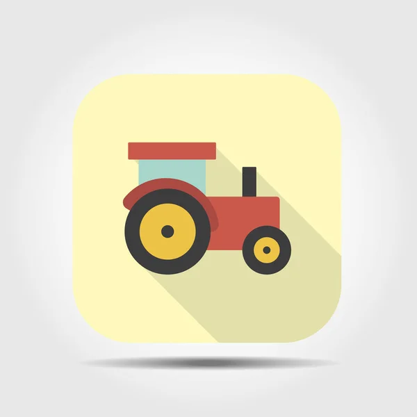 Ilustración del icono del tractor — Archivo Imágenes Vectoriales