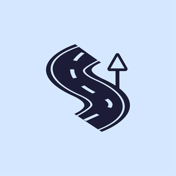 Közúti lapos ikon — Stock Vector