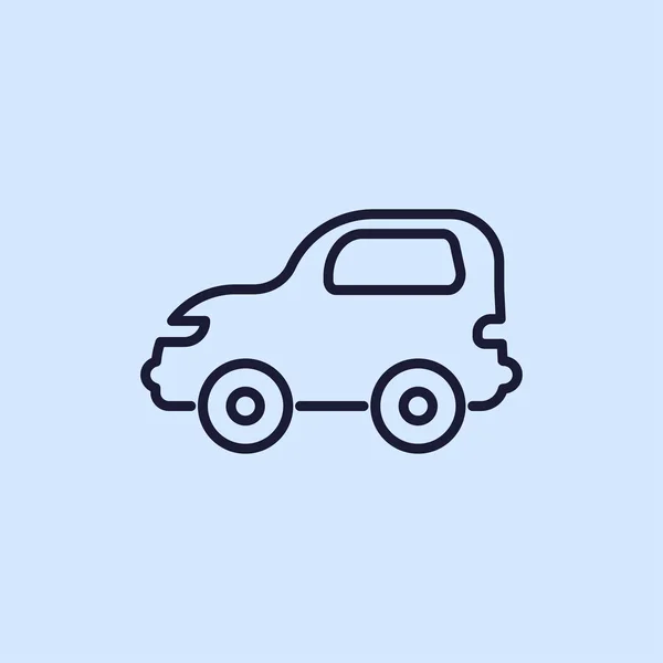 Icono de línea de coche — Vector de stock