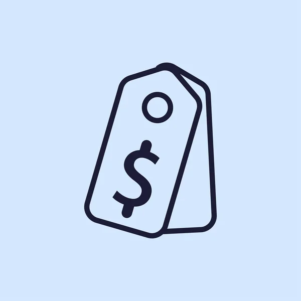 Ícone de etiqueta de preço — Vetor de Stock