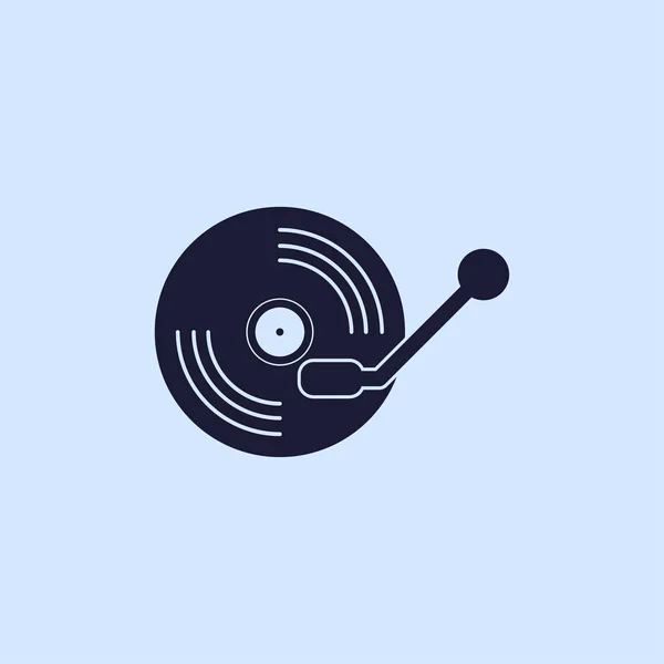 Vinyl spelare ikonen — Stock vektor