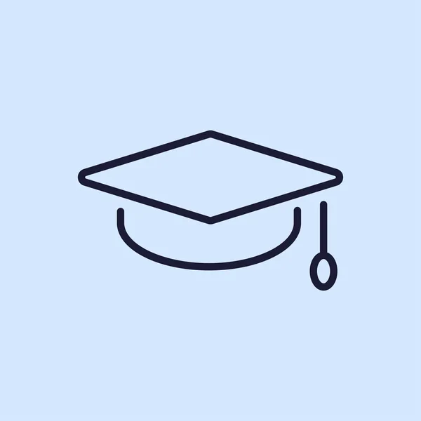 Graduation hat icon — Stock Vector