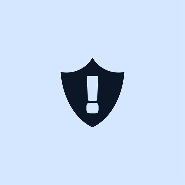 Icono de alerta de seguridad — Vector de stock