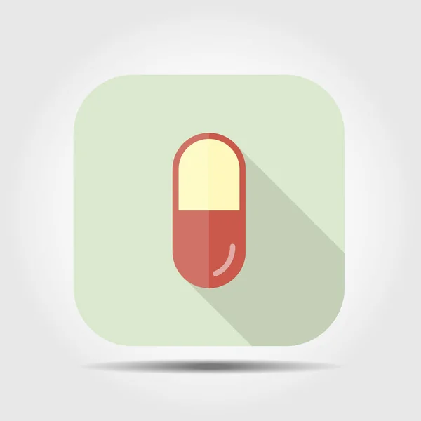 Illustration icône pilule — Image vectorielle