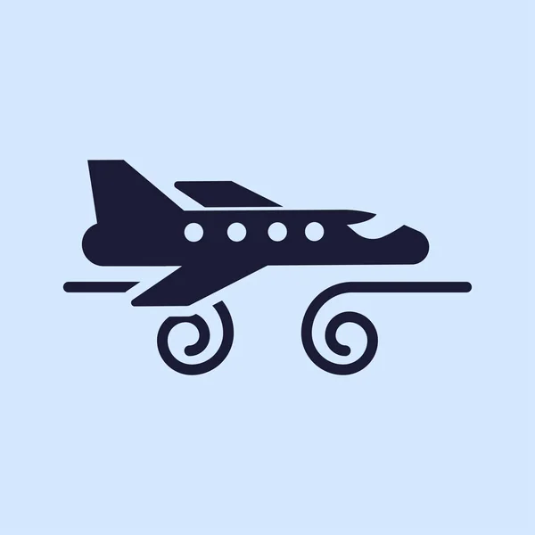 Plane icon illustration — Stock Vector