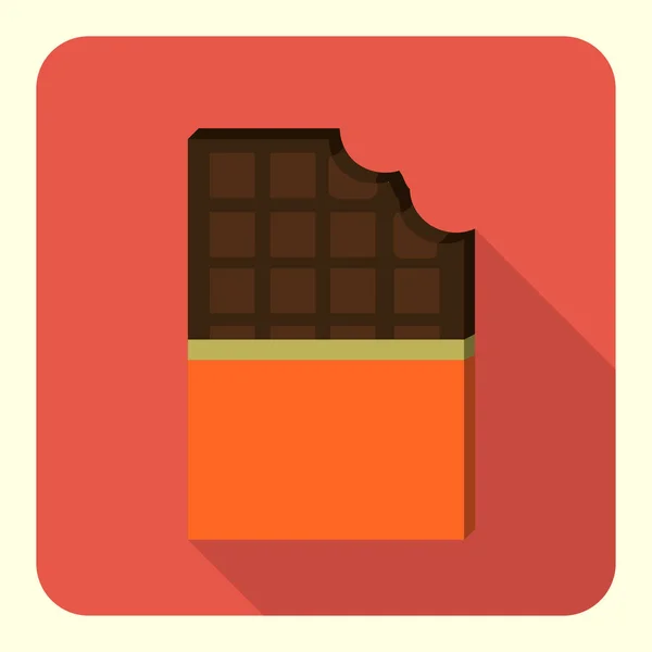 Icono de barra de chocolate — Archivo Imágenes Vectoriales