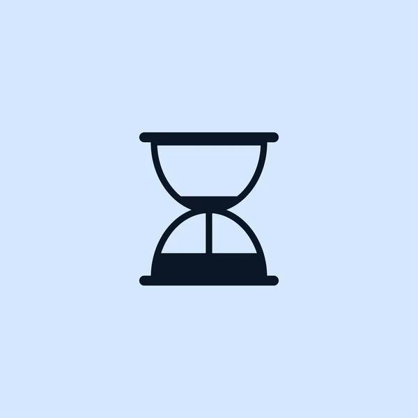 Reloj de arena icono plano — Vector de stock