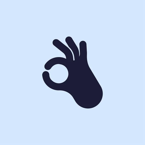 Ikona znak okey dłoni — Wektor stockowy