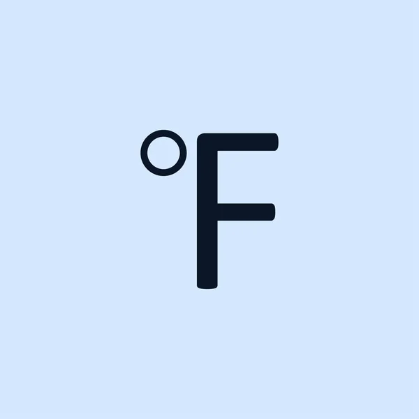 Иконка степени f — стоковый вектор
