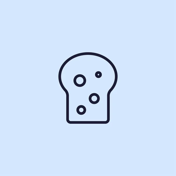 Brood platte pictogram — Stockvector