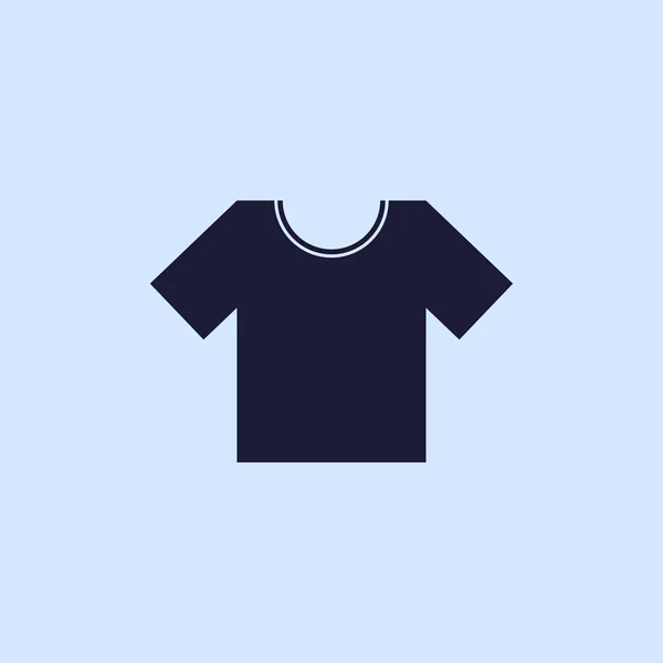 Schwarze T-Shirt-Ikone — Stockvektor