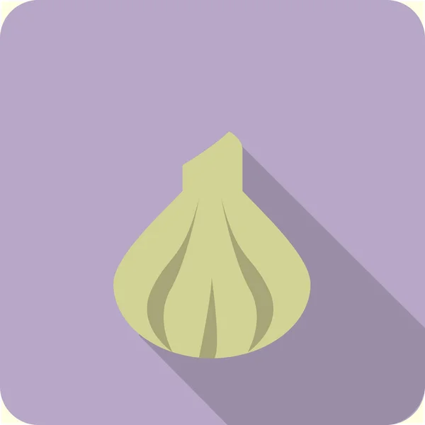 Simple garlic icon — Stock Vector