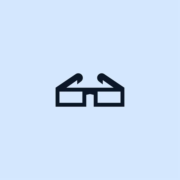 3D okulary proste ikona — Wektor stockowy