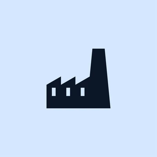 Icoon van de fabriekslijn — Stockvector