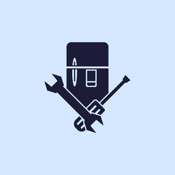 Hűtőszekrény ikon illusztráció — Stock Vector