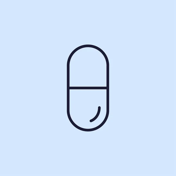 Illustration zum Pillensymbol — Stockvektor