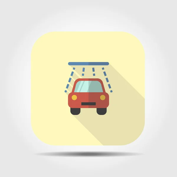 Car wash flat icon — Stock Vector