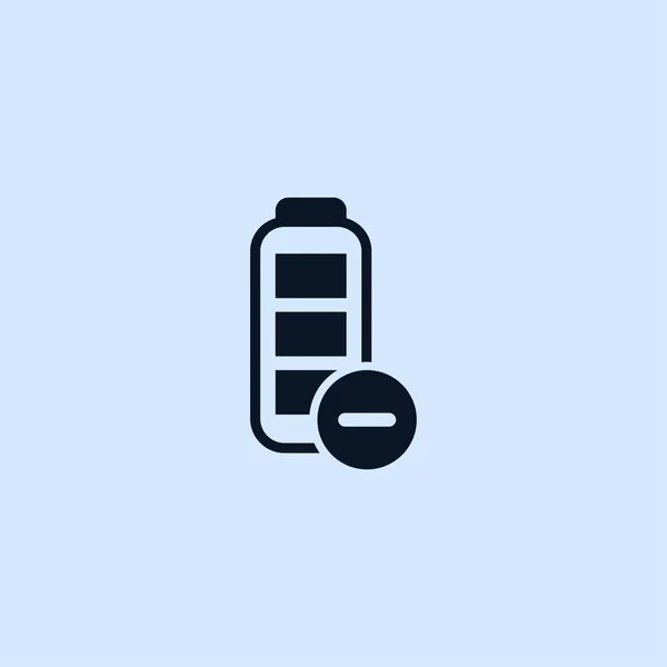 Icono plano de batería — Archivo Imágenes Vectoriales