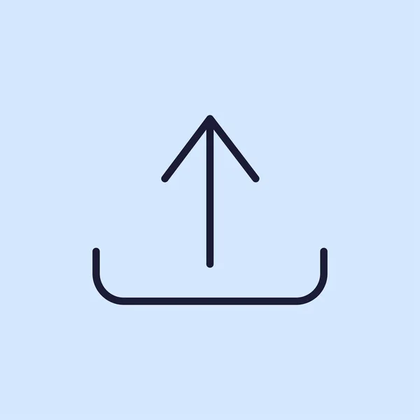Zeilensymbol hochladen — Stockvektor