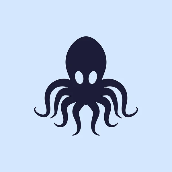 Ícone Octopus Flat —  Vetores de Stock