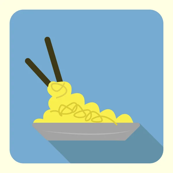 Illustration zur Spaghetti-Ikone — Stockvektor