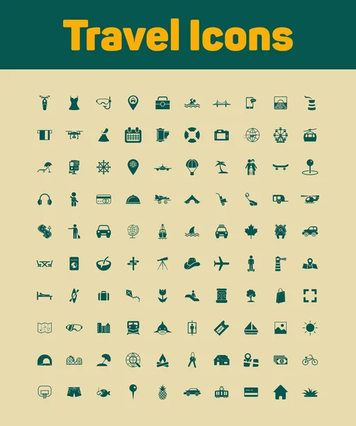 Sada cestovních ikon — Stockový vektor