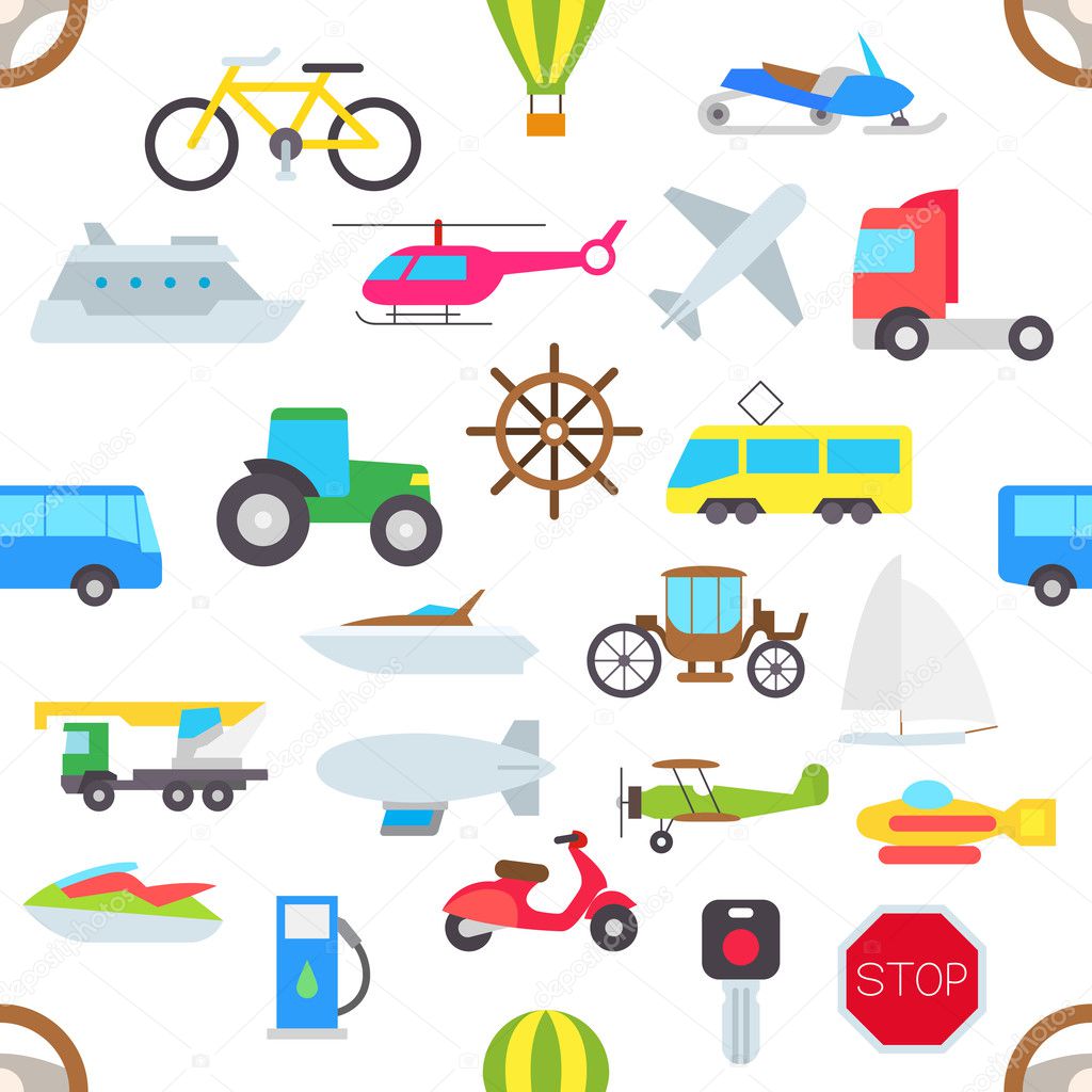 Transport vector pattern stickers