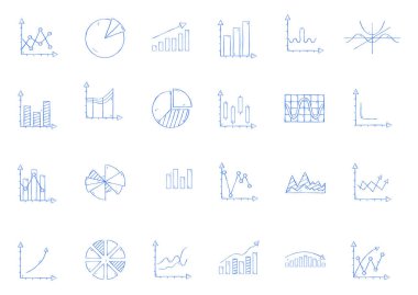 İş istatistikleri Icon set