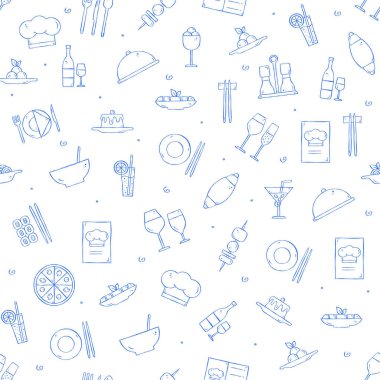 Restoran ve ayak simgeler