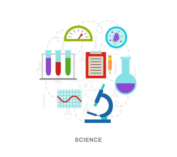 Science icons illiustration Stock Vector