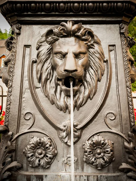 Bad Aussee bir çeşme başında aslan