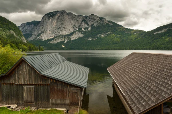 Altausseer See in summer on a cloudy day — Stock Photo, Image