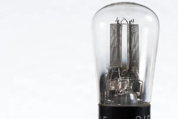 Closeup of an old electronic vacuum tube — Stock Photo, Image