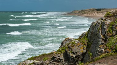Beach Plage naturiste de la vielle eglise, Normandy France