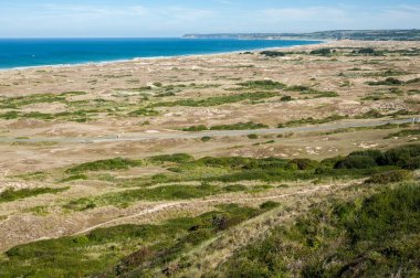 Dunes d'Hattainville üzerinde Normandiya Fance görüntülemek
